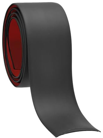 PATIKIL Bande de Transition de Sol Auto-Adhésive 2 Po X 3 Pi, Séparateur Plat en Vinyle pour Joints de Sol, Couverture de Moquette de Porte, Carreaux de Sol Noirs