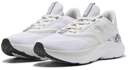 Puma Softride Mayve - Tenis de Correr para Mujer, Puma Softride Mayve, Color Blanco-Negro-Plateado, Talla 8, Feather Gray Puma Black Lilac Crush Plum Jam, 38 EU
