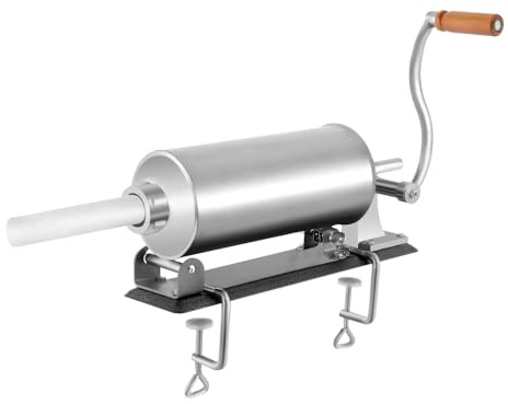Wurstfüller Wurstfüllmaschine 3L, Wurst Stuffer Fleisch Füller Maschine Edelstahl mit 4 Füllrohre, Manuelle Wurst Maschine für Hausgemachte