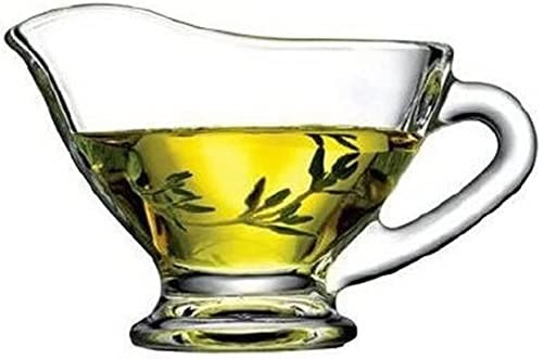 Bol à Sauce Verre de crémier de lait de café de bateau de saucière pour la vinaigrette bol à condiments
