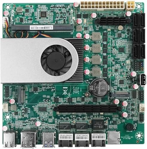 HKUXZR 1 * 10G 2*i226-V 2.5G 3LAN Intel Low Power N150 NAS Motherboard 6-Bay 6*SATA3.0 2*M.2 NVMe 1*DDR5 Soft Router Firewall ITX Mainboard