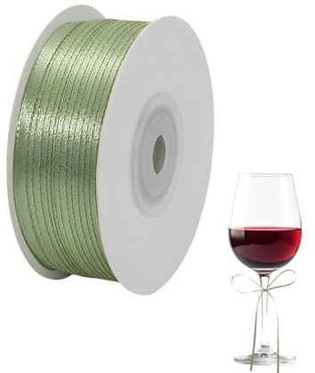 Schleifenband Grün 91 m lang, Geschenkband Grün,3 mm Breite, Satinband Dekoband Band Grasgrün für Geschenkverpackung Basteln Deko Hochzeit Geburtstag