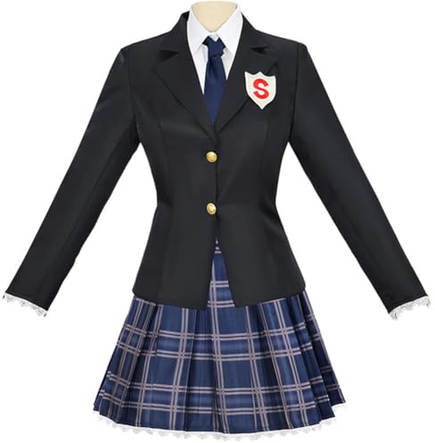Xinchangda strumpa cosplay kostym halloween jul fest uniformer full uppsättning strumpa anime cosplay outfit kostym college uniform full uppsättning