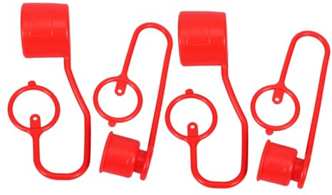 Alipis 2 Set Hydraulic Connector Dust Cap Protective Covers for Hydraulic Couplers for Plugs and Couplers for Tractor Protection