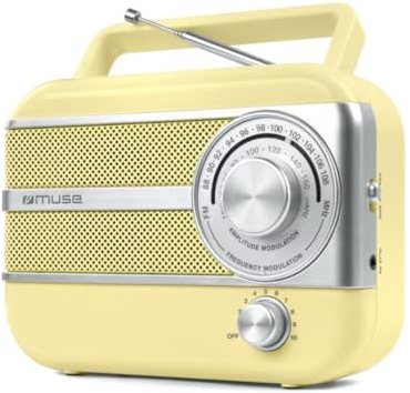 Muse M-056 SC gul – vintage bärbar radio
