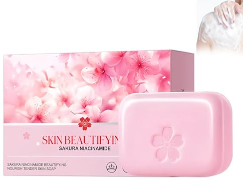 Barre De Savon Sakura 100g, Barre De Douche, Le Parfum Naturel, Pain De Douche Naturel Comme Gel Douche Solide, Soulager La Fatigue Physique, Ingrédients Naturels