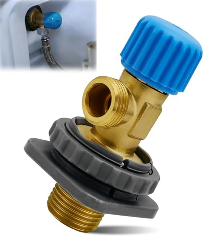 VZXZXE Robinet d'Arrêt WC Encastré 3/8, Vanne d'Angle en Laiton pour Réservoir de Chasse d'Eau, Remplacement Universel pour Systèmes Sanitaires Encastrés Courants