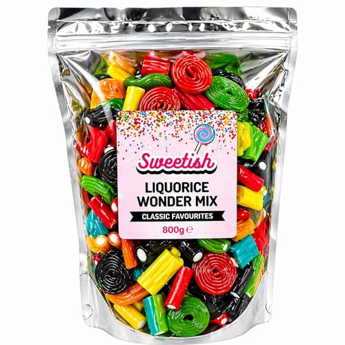 Liquorice Allsorts Wonder Mix Sweets | 800G | Pick n Mix Share Pouch | Perfect For Birthdays, Parties, Weddings By Sweetish