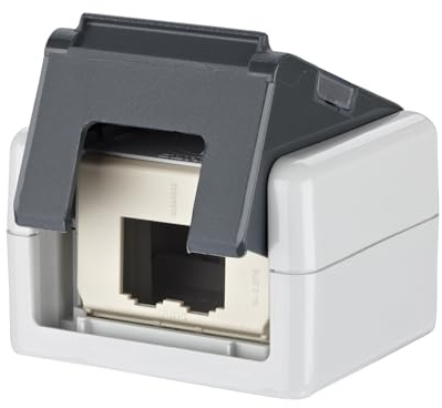 METZ CONNECT Modul IP20 AP-Gehäuse grau, mit PK-Auslass unbestückt