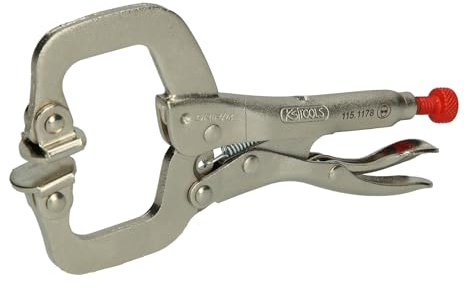 KS Tools 115.1178 Schweiß-Klammer-Gripzange beweglichen Spannbacken 0-25mm