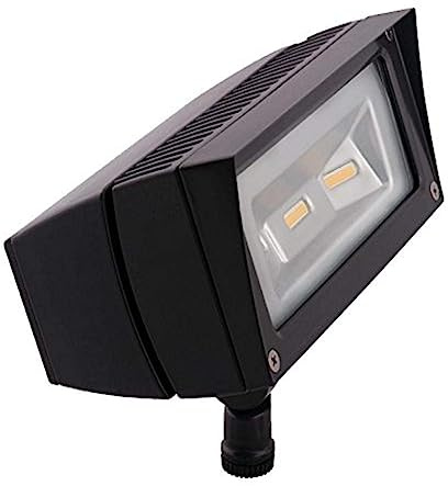 RAB Lighting FFLED18 2 Pack LED Floodlight for Landscapes/Façades/Security Lighting, 18W, 2400LM, Swivel Arm, 5000K Color Temp, Ultra-Efficient, 7H x 6V Beam Spread, Residential or Commercial Use