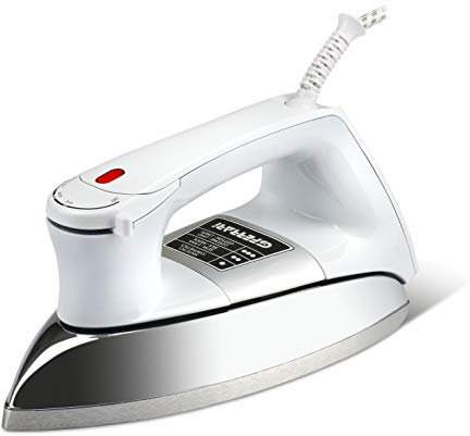 G3 Ferrari G40013 Seicento Ferro da Stiro a Secco, 1.6 Kg, 900W, Stiratura ECO Friendly, Piastra in Alluminio, Controllo Temperatura, Spia di Funzionamento, Bianco