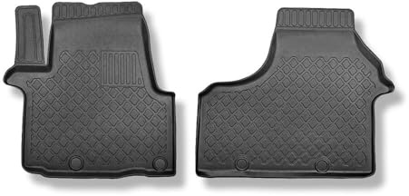 Mossa - TPE Fußmatten Auto kompatibel mit Renault Trafic III Van (09.2014- ) Kurze und Lange Version; Lieferwagen, Pkw - und Lieferwagen, Pkw - schwarz Automatten Autoteppiche - G