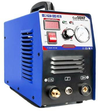 STRAFBRG Cortador de Plasma Profesional Cut50 Pantalla IGBT portátil HF DC Corte 1/2 máquina de Corte por Plasma de Hierro,Rendimiento Potente