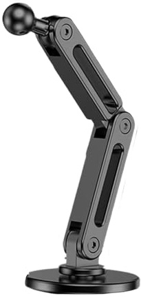 Wilgure Base Adhesiva Montura Bola 17 Mm Ajustable Base Montaje Aluminio para Paneles Automóviles Soporte Teléfono Magnético Y Tableta