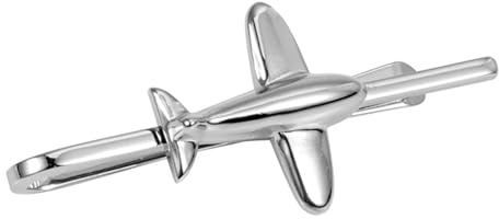 Krawattennadel Flugzeug-Krawattenklammer for Männer, Messing, lustige Krawattenklammer, Krawattenstange, Herren-Hochzeits-Krawattenklammer