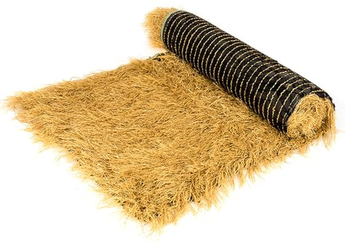 Rollo de paja artificial de 1 x 10 m para techos de paja sintética para cabañas Tiki, decoración de techo de paja falsa ignífuga para patio, jardín y valla, estilo palma mexicana