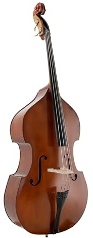 Contrabajo GEWA - Línea básica 1/8 - Tapa de abeto laminado - Fondo/aros de arce laminado - Forma de viola da gamba - Marrón dorado - Listo para tocar