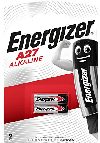 Energizer Alkaline A27 Batterie 12V (2 Stück) - L828 Batterien - Quecksilberfreie - 3 Jahre lagerfähig