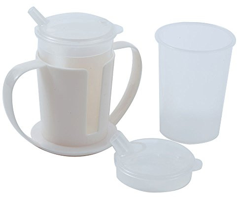 NRS Beakers with Lids Plus Two Handled Holder Set