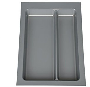 von stauraum-shop Mehrzweckeinsatz Schubladeneinsatz 40er Schublade zuschneidbar 340 x 490mm, 2 Fächer, Besteckeinsatz, Made in Germany