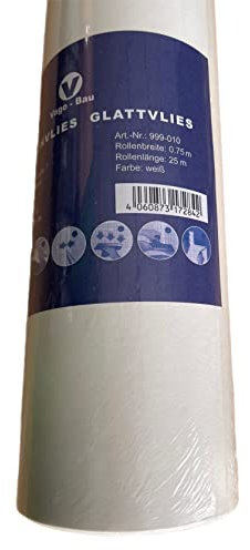 1x Glattvlies Malervlies 25mx0,75m Anstrichvlies 150g/m² Vlies Tapete
