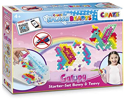 Craze Splash BEADYS Perle Enfant Starter Pack Galupy Loisir créatif Perles d'eau Perle a Coller Bricolage Enfant 20630