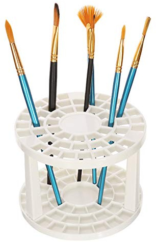 atnight Paint Brush Holder 49 Holes,Art Brush Organizer,Detachable Portable Plastic Pencil Makeup Brush Organizer for Studio Office Home Outdoor Travel