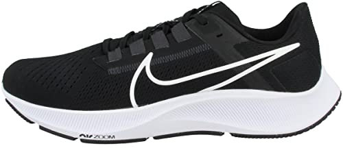 NIKE Men's Air Zoom Pegasus 38 Running Shoes, Black Anthracite Volt White Cw7356 002, 9.5 UK