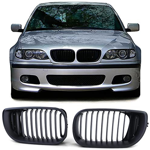 Sport Kühlergrill Frontgrill Schwarz für 3er BMW E46 2001-2005