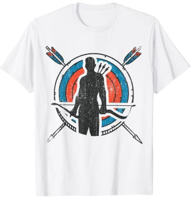 Vintage Bogenschütze Retro Bogenschießen Bogensport Geschenk T-Shirt