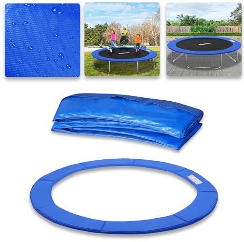 ACXIN Housse de protection pour trampoline indéchirable - Protection de cadre - Protection des bords - Accessoire pour trampoline de Ø 366 cm - Bleu