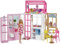 Barbie Coffret Maison et Poupée à 2 Niveaux entièrement meublée avec 4 Zones de Jeu, Chiot et Accessoires, Jouet Enfant, Dès 3 Ans, HHY40
