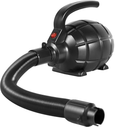 600W Elektrische Luftpumpe Elektropumpe Gebläsepumpe Schwarz Pumpe Werkzeug Schlauchboote mit 4 Gasdüse 1000L/min Für aufblasbare Camping Bett Pool Luftmatratze