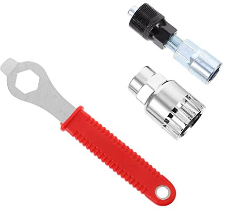 Happyyami 3stücke Fahrradreparaturwerkzeug Tretlager-entfernungswerkzeug Freilauf-dreher Und Schraubenschlüssel-Set Aus Hochwertigem Material Langlebig Und Praktisch Für Dauerhaften Einsatz