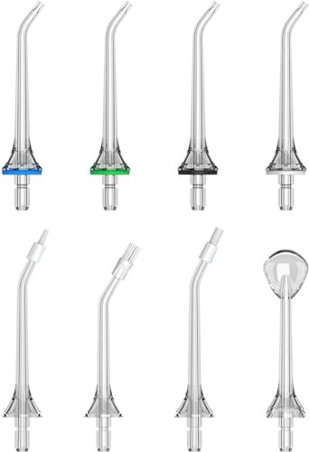 Vimmk Y208 Boquilla de Repuesto Para Irrigador Dental, Boquilla de Irrigador Bucal Portatil, Accesorios Para Boquillas de Agua (8 Piezas)