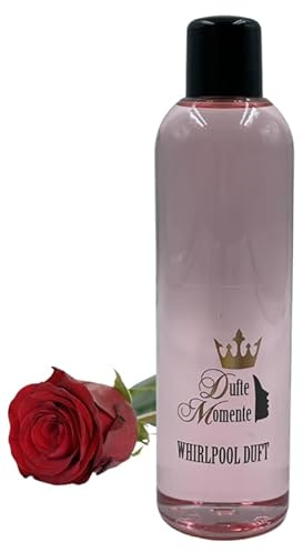 Dufte Momente | Whirlpool Duft 260ml | Rose | mit naturreinen und natürlichen ätherischen Ölen | kein Schaum