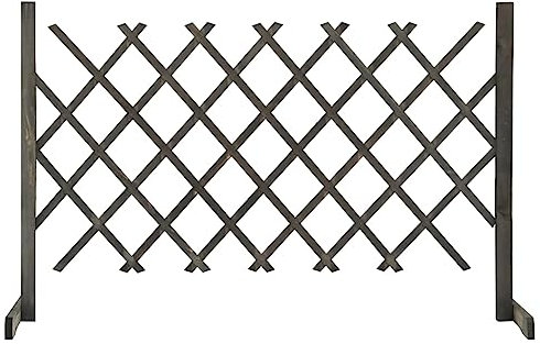 XGWKCNV Fencing & Barriers Garden Trellis Fence Grey 120x90 cm Solid Firwood Fence Panels
