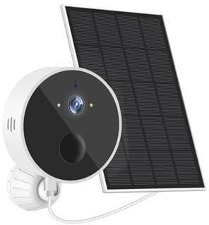 Telecamera di sicurezza esterna Telecamera solare 1080P PIR Rilevamento umano Sicurezza Videosorveglianza IP CCTV Con pannello solare Ricarica Li-Batterie per la sicurezza domestica interna/esterna(10