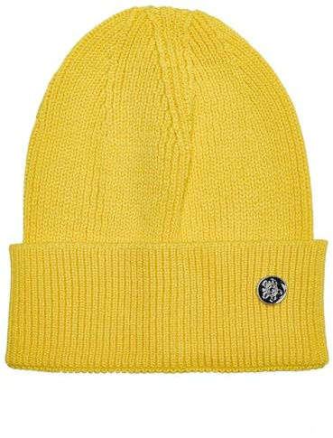 Tazzio Beanie mössa för män och kvinnor unisex ullmössa stickad mössa vinter A500, GUL, one size