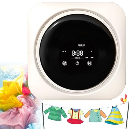 YANGYMM Macchina per Lavare la Biancheria Intima, Mini Lavatrice per Calzini Completamente Automatica da 3,5 L, Lavatrice Elettrica Compatta a Parete, Mini Asciugatrice per Bagno Cucina