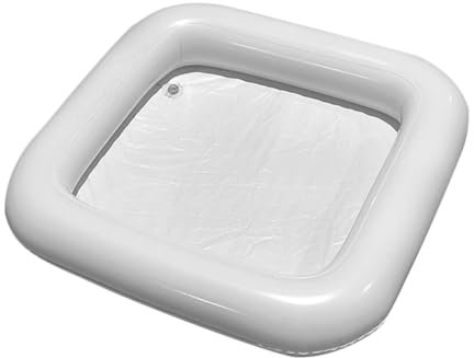 OKUMEYR Inflatable Ice Serving Bar for Parties Pool Cooler Tray for Drinks and Snacks Lightweight Design for Beach and Tropical Events