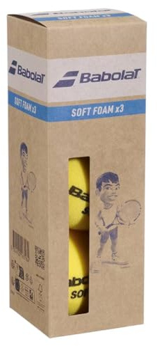 Babolat Soft Foam - 3er Beutel Tennisbälle - Play and Stay Ball - gelb - (3er Beutel)