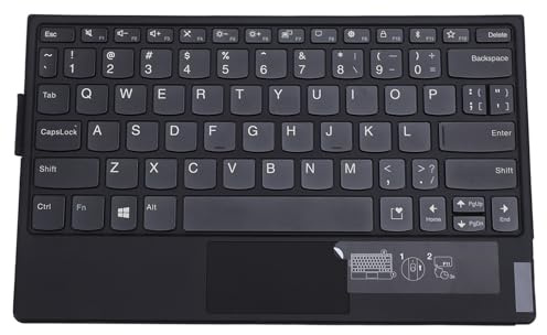 Plyisty Tablet Magnetic Bluetooth -Tastatur mit Touchpad, Wiederaufladbare Tastatur für ThinkPad X 1 -faches Tablet, QWERTY -Tastaturlayout, Ultra Slim Compact