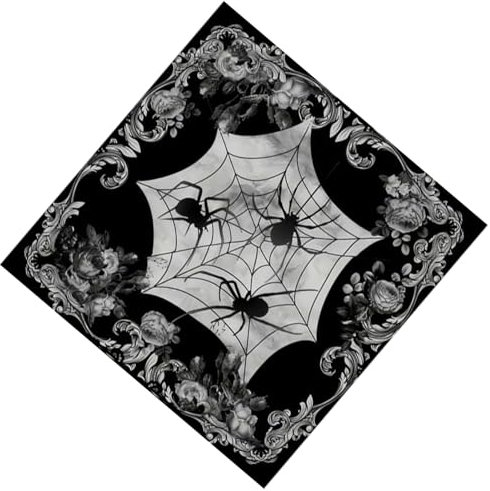 HOOLRZI Vielzweck-Tischdecke 50x50/60x60/75x75 cm, Gesellschaftsspiel, Orakel, Tischmatte Runen