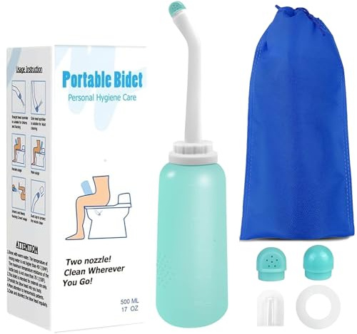 Postpartum Perineal Wash Bottle Portable Bidet -500ml,Women Peri Recovery Intimate Postpartum Care After Birth Postpartum Clean New Mum Maternity Essentials,for Travling and Outdoor (Green, 17 OZ)
