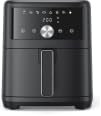 Friggitrice ad Aria Calda 6L, Air Fryer Design Compatto e Digitale, 8 Programmi, Cottura Silenziosa a 360° per Friggere, Arrostire e Cuocere, Facile da Pulire, Per Famiglie (3-6 Persone), 1500W