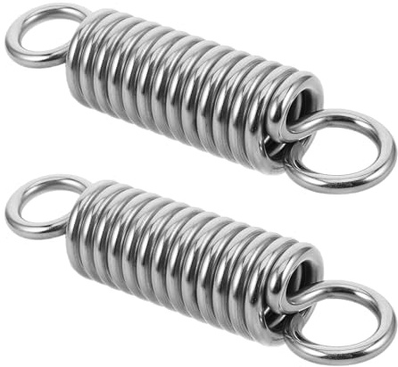 FONDOTIN 2 pezzi Molle per Dondolo in Acciaio Inossidabile con Ganci per Sospensione Sedia Sospensione Assorbimento Vibrazioni e Installazione Facile per Uso Esterno e Patio