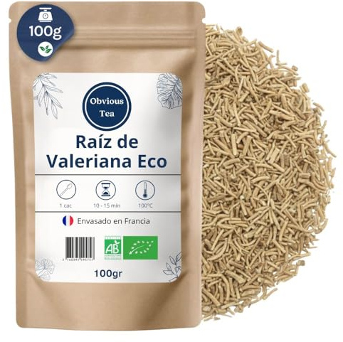 Racines de Valériane Bio en Vrac - Infusion et Tisane Apaisante - Sommeil Naturel, Stress et Bien-Être - Valeriana Officinalis L. - Agriculture Biologique - Sachet de 100g (50 Tasses)