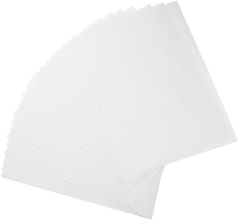 Ciieeo Film de Plastification Photo Autocollant Pvc 20 Feuilles A4 Auto-adhésives Imperméables pour Protection et Laminage de Photos Bureau Fournitures